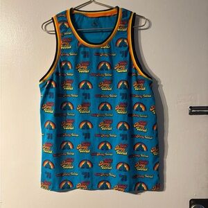 Disney Parks Rainbow Logo Blue Tank Top Sleeveless Walt Disney World L
(399)